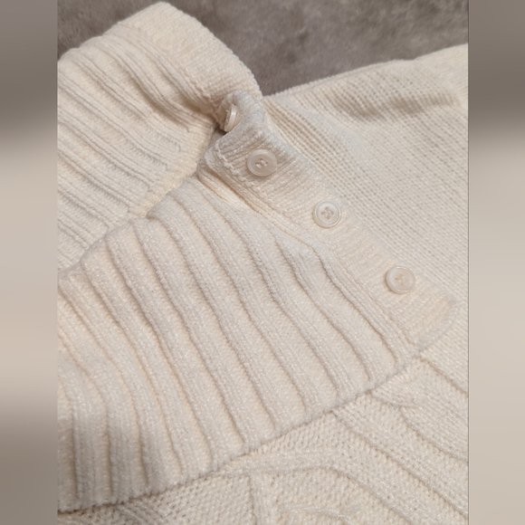 Tradition cream cowlneck sweater L - Picture 5 of 9